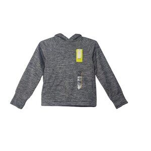 All In Motion Youth Pullover Hoodie S (6/7) Heather Gray With Thumbholes, NWT